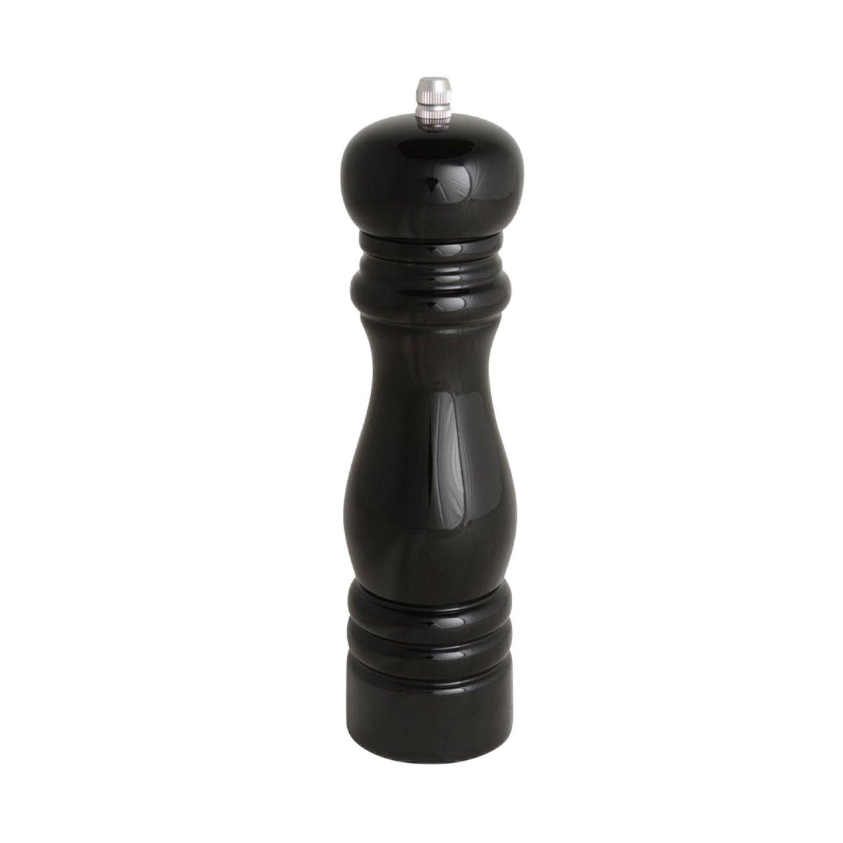 Ένας μαύρος ξύλινος μύλος μπαχαρικών μεγάλος