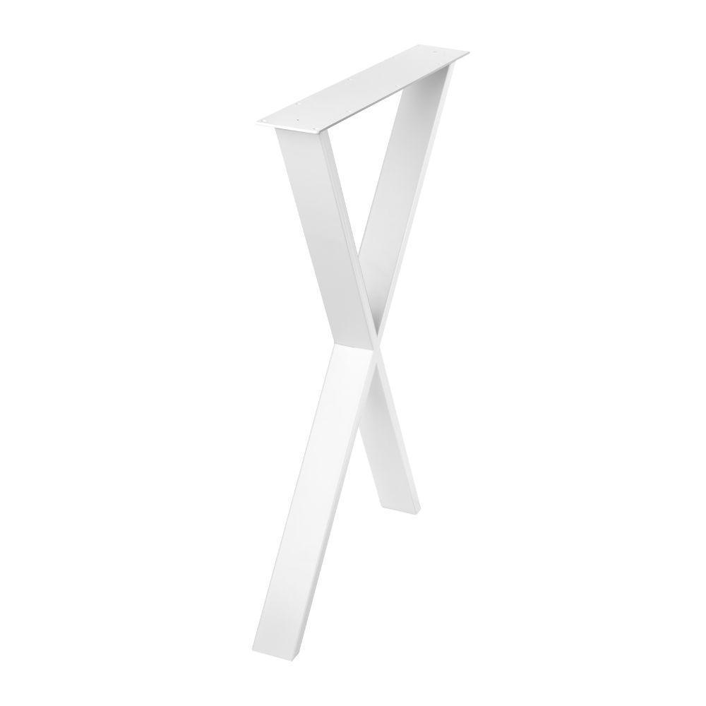 Ένα λευκό μεταλλικό πόδι χιαστί