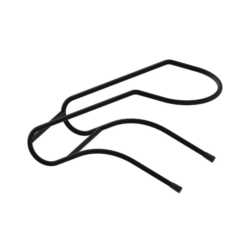 Μία μαύρη μεταλλική βάση για μπουκάλι κρασιού