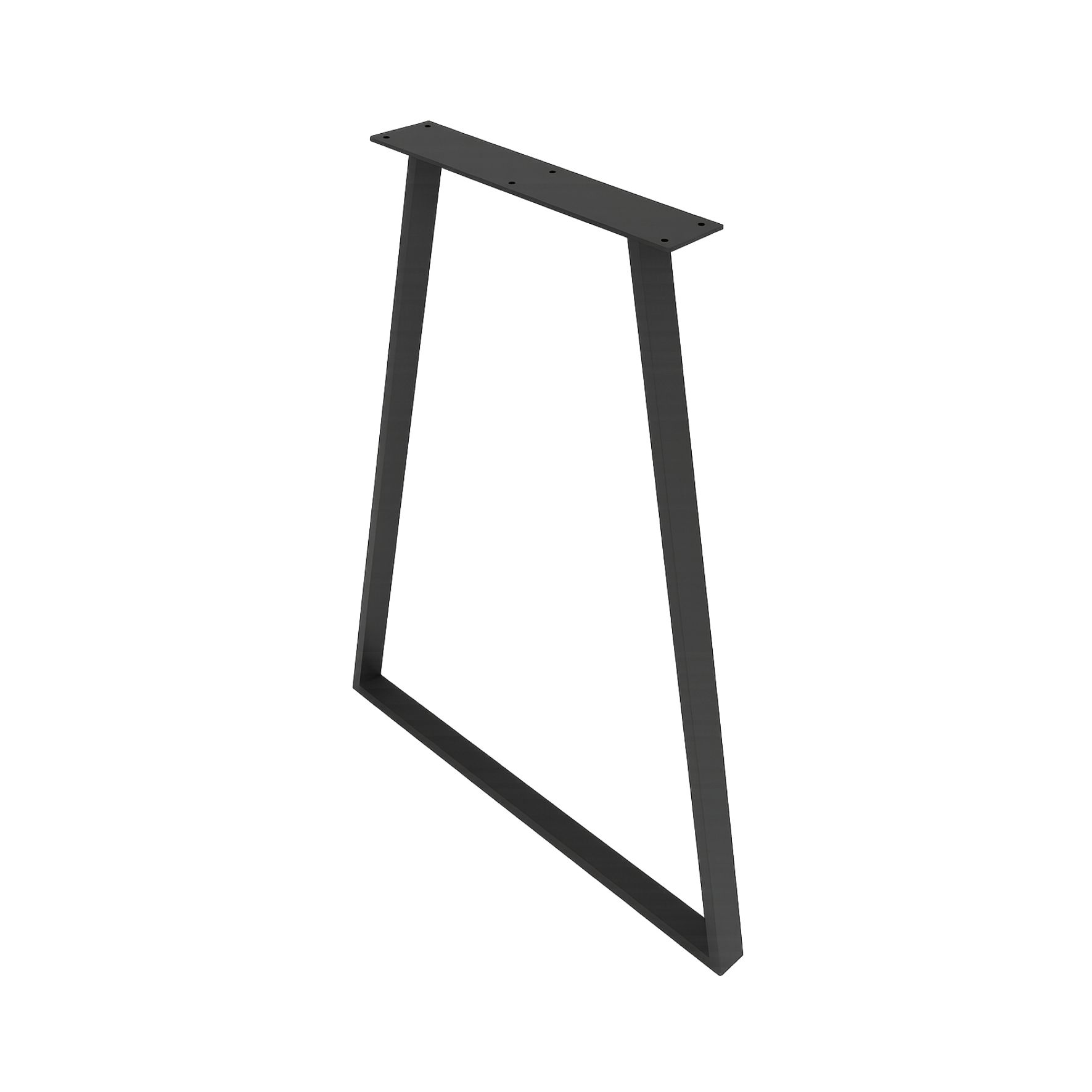 Μεταλλικό πόδι πάγκου από χάλυβα σε μαύρο ματ φινίρισμα, 87x55 cm